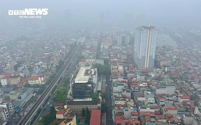 Sáng nay Hà Nội mù mịt, ô nhiễm không khí đứng thứ 2 thế giới