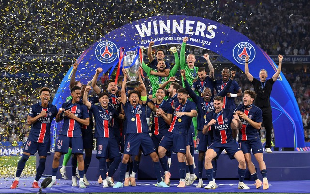 Nhấn chìm Inter trong “cơn bão bàn thắng”, PSG vô địch Champions League với siêu kỷ lục