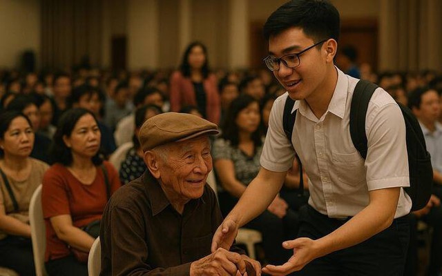 Sinh viên nhường chỗ cựu chiến binh là bình thường, sao lại tặng bằng khen?