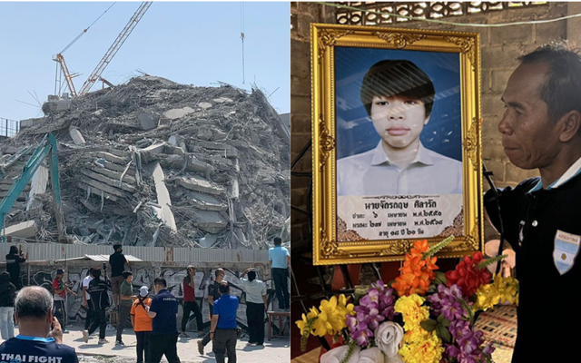 Đám cưới hóa tang gia sau vụ toà nhà đổ sập trong trận động đất kinh hoàng ở Thái Lan: Bố đau đớn chờ thi thể con cả tháng trời
