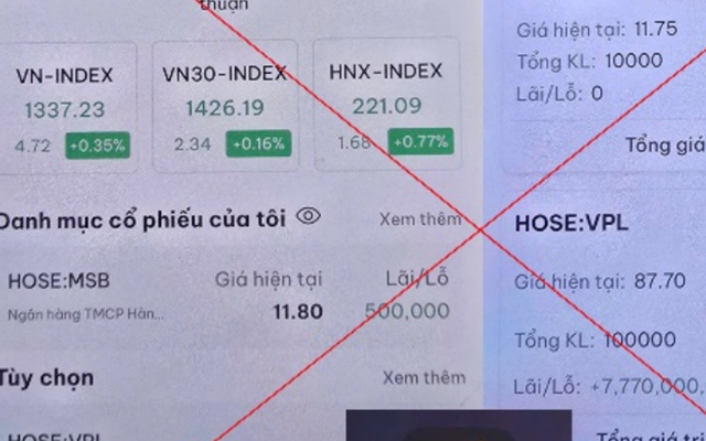 4 tỷ đồng đổi 7,77 tỷ ảo: Cú lừa đầu tư chứng khoán qua app giả mạo