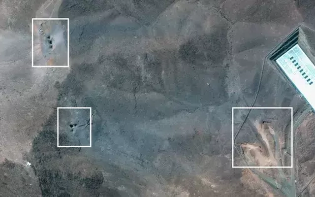 Nhiều hố sâu xuất hiện gần cơ sở hạt nhân Fordow sau cuộc không kích của Mỹ