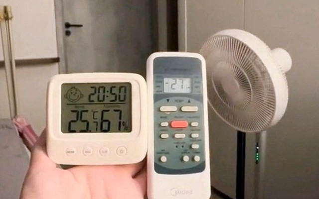 Bật điều hòa 25 độ thì nhiệt độ phòng có được mát đúng 25 độ? Người dùng chứng minh bằng 1 thứ