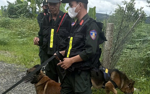 Cảnh sát dùng chó nghiệp vụ khám xét nơi ở của đôi tình nhân nhiều nghi vấn