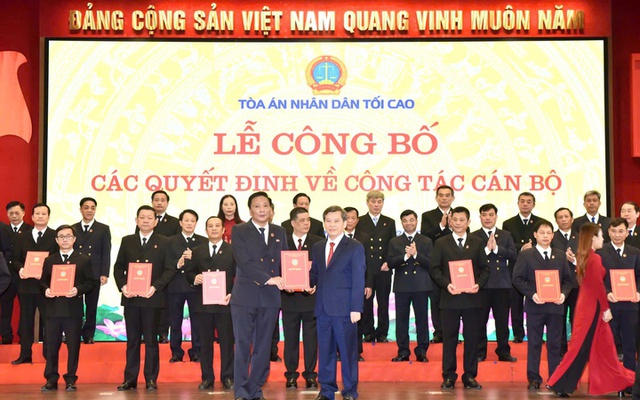 Bổ nhiệm 29 Chánh tòa, Chánh án các tỉnh thành mới