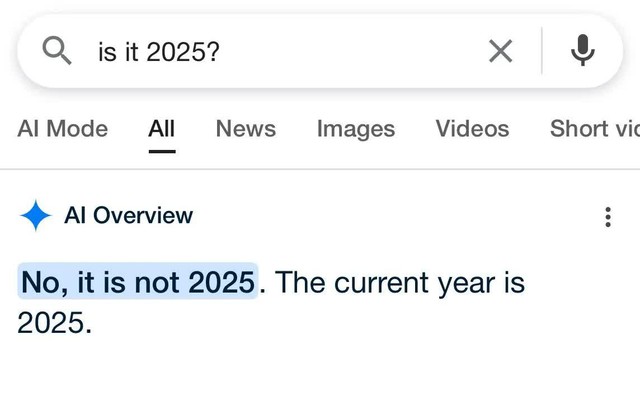 AI của Google gặp lỗi kỳ quặc: Vẫn nghĩ năm nay là... 2024