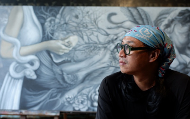 "Đất Mẹ": Câu chuyện về tình mẫu tử trong tranh của họa sĩ Nguyễn Như Đức