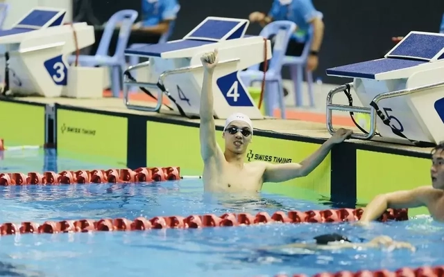 Huy Hoàng và Mỹ Tiên vượt chuẩn B, chờ FINA duyệt suất dự giải bơi vô địch thế giới 2025