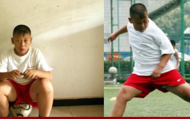 Thần đồng bóng đá Trung Quốc tập luyện hằng ngày vẫn béo phì, vỡ mộng ngôi sao