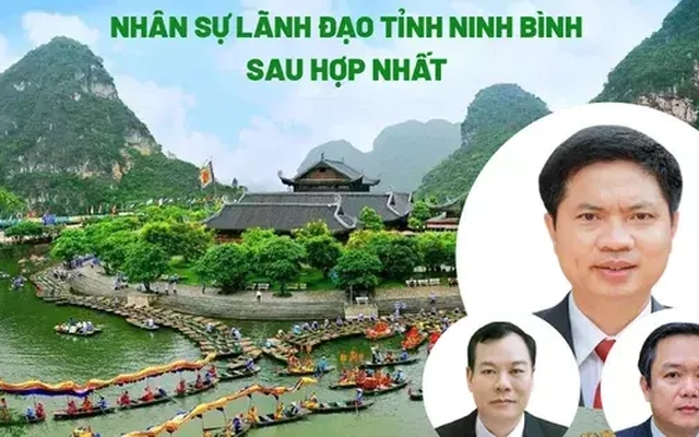 Nhân sự lãnh đạo tỉnh Ninh Bình sau hợp nhất