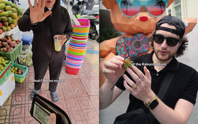 Khách Tây hỏi mua 1 quả chôm chôm cho 2 người ăn, cách người phụ nữ Việt xử lý khiến dân mạng rần rần