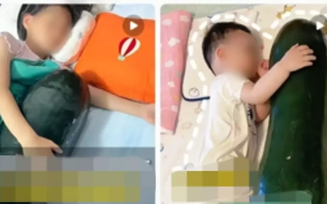 Nóng đỉnh điểm, Trung Quốc nở rộ trào lưu ôm bí đao đi ngủ cho mát