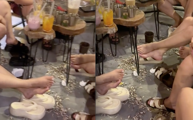 9 khách nữ vứt vỏ hướng dương đầy quán cà phê, nổi cáu khi bị nhắc nhưng điều nhân viên nói khiến người xem ngã ngửa