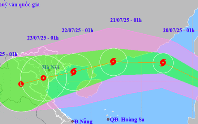 Bão Wipha giật cấp 11 và khả năng còn mạnh thêm, giật cấp 14, đổ bộ vào đâu?