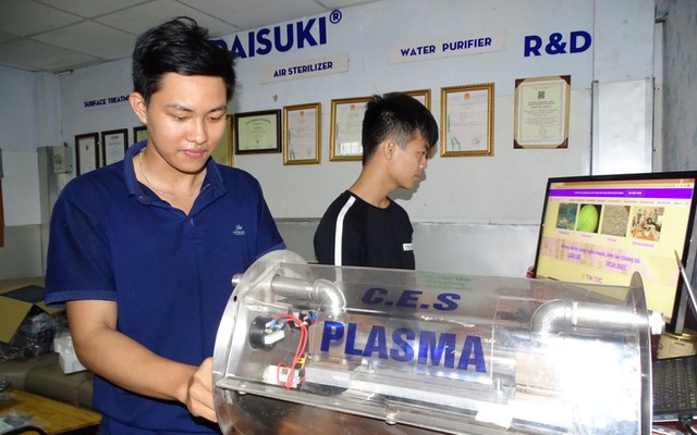 Máy tiệt trùng rau củ bằng công nghệ plasma