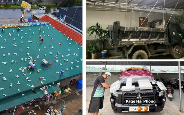 Muôn kiểu chống bão Wipha độc đáo được người dân mách nhau trên mạng