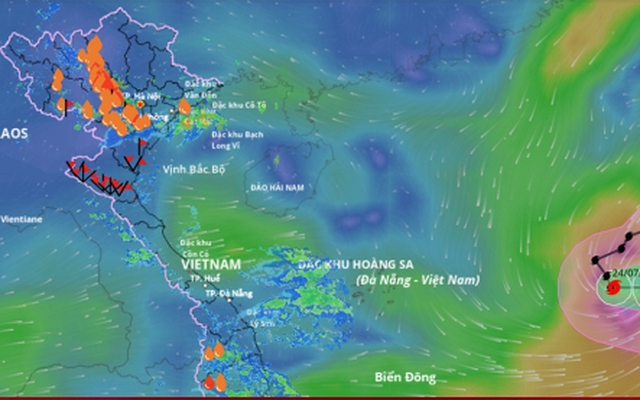Bão số 4 năm 2025 tên gì, đang ở đâu trên Biển Đông?