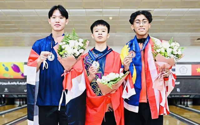 Việt Nam lần đầu giành HCV giải bowling trẻ châu Á