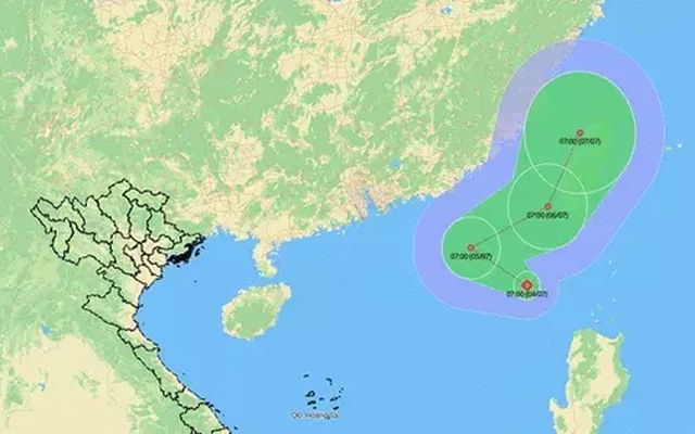 Biển Đông đón áp thấp nhiệt đới thứ hai