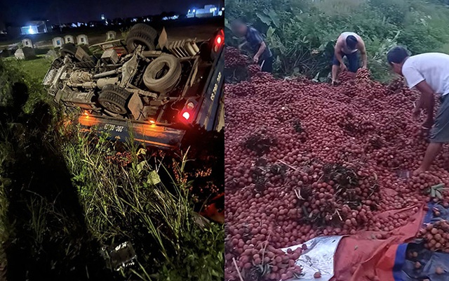 Vụ xe tải chở vải bị lật, người dân ra nhặt: Chủ xe đính chính bất ngờ