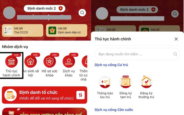 Hướng dẫn quan trọng về việc đổi thẻ căn cước trên VNeID do thay đổi đơn vị hành chính