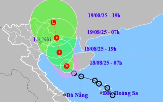 Áp thấp nhiệt đới vào Vịnh Bắc Bộ, chiều nay ven biển Quảng Ninh - Hải Phòng có gió giật cấp 8