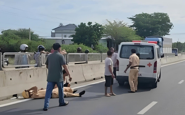 Tạm giam kẻ chạy xe quá tốc độ, tông gãy chân cảnh sát giao thông