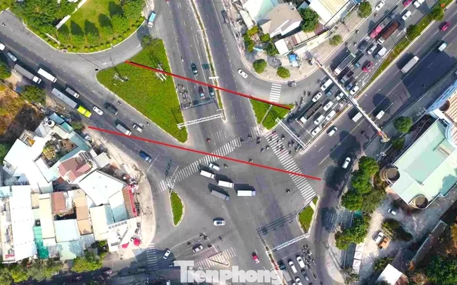 Cận cảnh vị trí đầu tiên trên quốc lộ 13 được chọn làm hầm chui nghìn tỉ