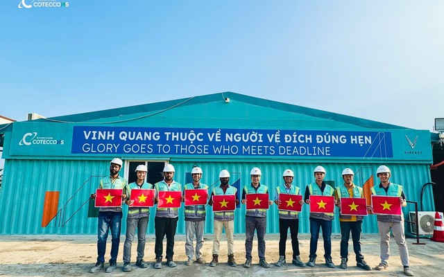 Coteccons thi công “thần tốc” nhà máy VinFast 2 tỷ USD tại Ấn Độ, hoàn thành sau 17 tháng
