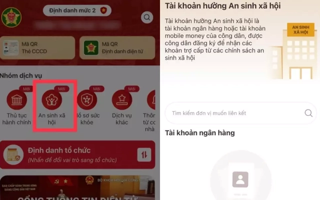 Cách xử lý lỗi tài khoản an sinh xã hội không hiện ngân hàng để nhận 100K quà 2/9