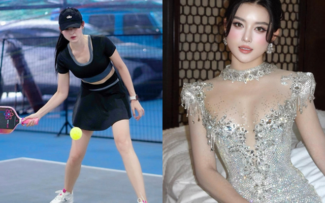 Á hậu Huyền My chăm tập thể thao hết cỡ: Từ pickleball, golf đến yoga đều "cân đẹp", bảo sao dáng nuột nà đến thế