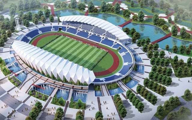 Sân vận động 22.000 chỗ ngồi, sức chứa gần bằng sân Hàng Đẫy phải hoàn thành trước ngày 30/10
