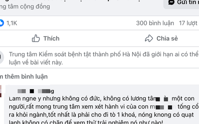 CDC Hà Nội khóa bình luận Fanpage vì nhân viên liên quan vụ 'mẹ kế bạo hành'