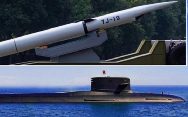 Tàu ngầm Trung Quốc tăng hỏa lực với tên lửa siêu vượt âm YJ-19