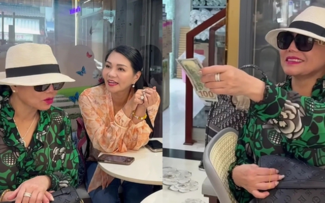 Thanh Tuyền thăm nhà mặt tiền TP.HCM 50 tỷ của con dâu, rút thẳng 100 USD cho 1 người
