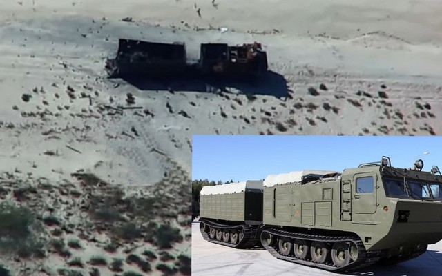 Đặc nhiệm Tình báo phá hủy xe địa hình 'hàng hiếm' Vityaz tại Tendrivskaya Spit