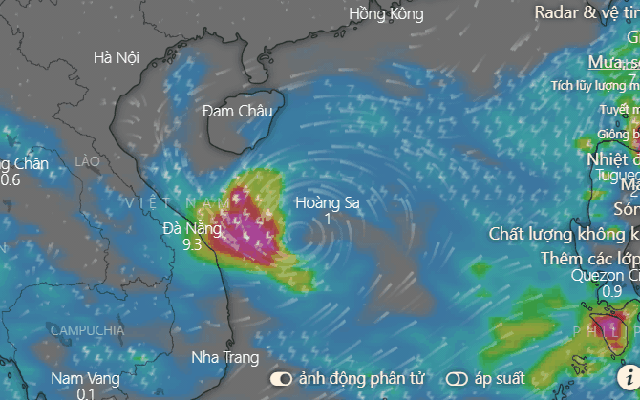 Ứng dụng xem đường đi của bão hot nhất lúc này, dễ xem dễ hiểu, người dùng nên tải ngay