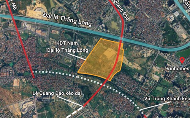 Hà Nội sắp có KĐT 20.000 tỷ đồng, rộng 75 ha nằm cạnh Đại Lộ Thăng Long
