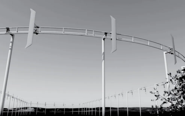 Airloom Energy: Cuộc cách mạng tua-bin gió từ đường ray hình oval