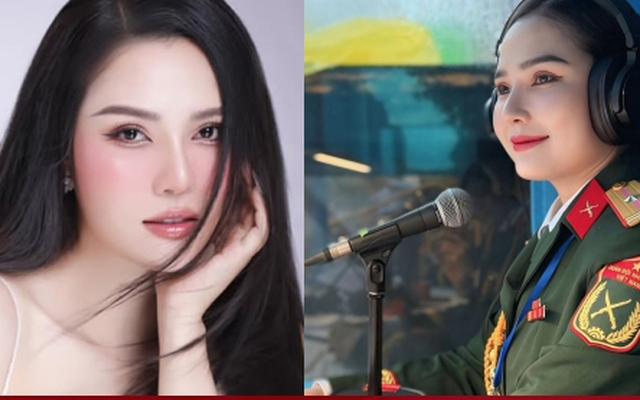 Sắc vóc không kém hoa hậu của Thiếu tá làm MC thuyết minh ở đại lễ 30/4 và 2/9