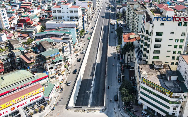 Cận cảnh hầm chui gần 800 tỷ đồng ở Hà Nội trước ngày về đích