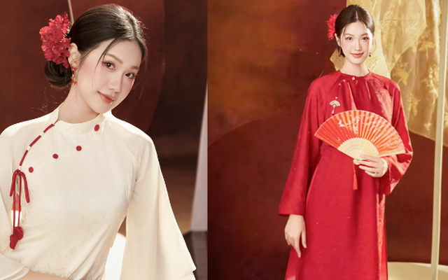 Ai mặc áo dài đẹp như Doãn Hải My: Nhan sắc “nghiêng nước nghiêng thành”, bất bại trong dàn WAGs Việt