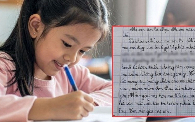 Bài văn tả "mẹ Nga" hài hết cỡ: Mẹ dậy lúc 6h50 phút nhưng uốn éo... Chân mẹ mũm mĩm, đen thùi lùi nhưng rất đáng yêu