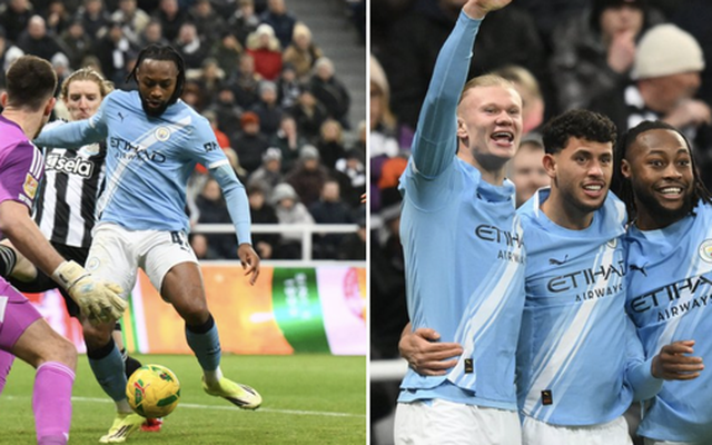 Tân binh Semenyo tỏa sáng, Man City quật ngã Newcastle ở bán kết League Cup