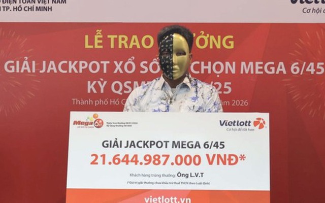 Một nhân viên văn phòng tại TP.HCM vừa trúng Vietlott hơn 21 tỷ đồng