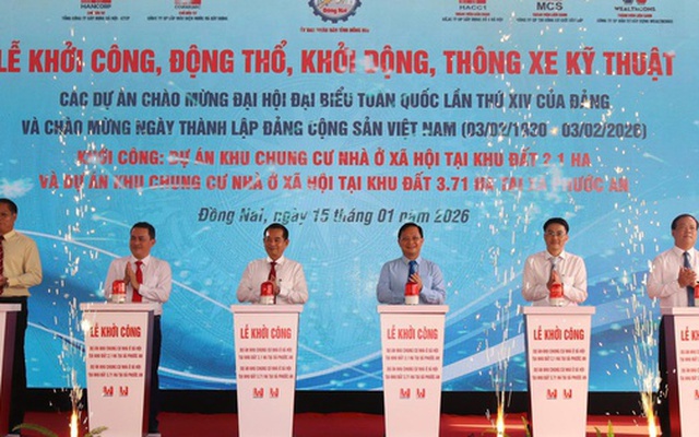 Đồng Nai khởi công nhiều dự án nhà ở xã hội, giá thấp nhất 450 triệu đồng/căn