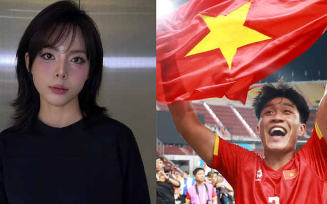 Lý Đức "thả thính" hotgirl bắn súng Phí Thanh Thảo cực mượt ngay trước trận tứ kết châu Á U23 Việt Nam vs U23 UAE