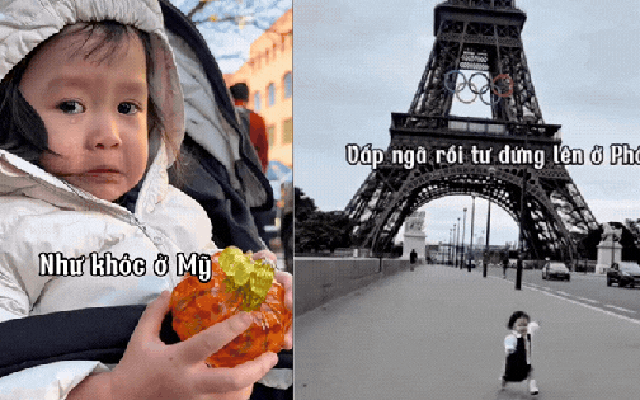 Khóc ở Mỹ, ngã ở Paris..., cô bé mới 3 tuổi đã được "vi vu" khắp thế giới: Đúng là "tuổi thơ dữ dội" khiến người lớn còn phải ước ao