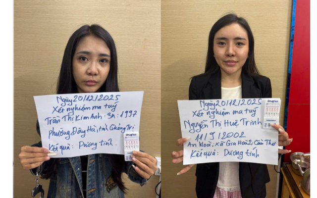 Ập vào chung cư, bắt quả tang Nguyễn Thị Huệ Trinh SN 2002 và 3 người khác