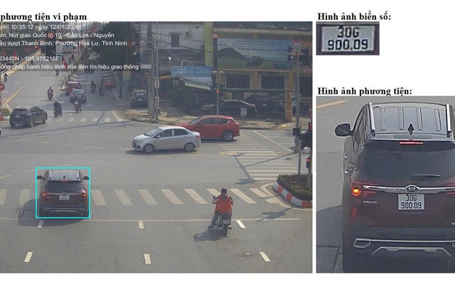 Danh sách hơn 70 xe vi phạm được camera AI ghi lại ở Ninh Bình trong 20 ngày